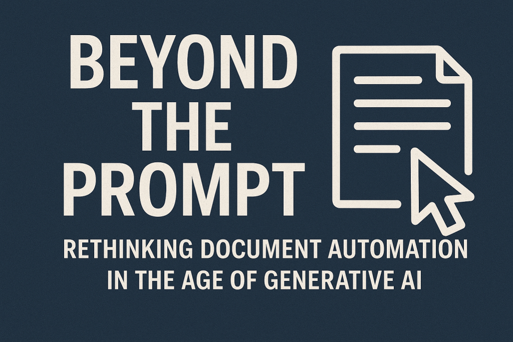 Beyond the Prompt